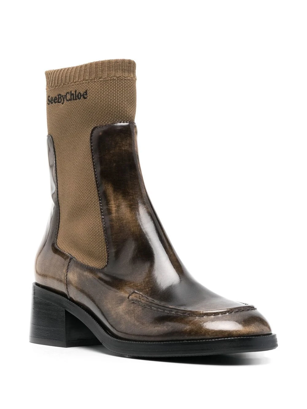 Femme See By Chloé Bottes à Logo Brodé 4 Femme See By Chloé Bottes à Logo Brodé – Image 2