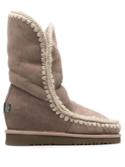 Femme Mou Bottes En Peau De Mouton