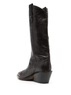 Femme Dorothee Schumacher Bottes à Effet Peau De Serpent -Salvatore Ferragauio Magasin 18946298 41412100 1000