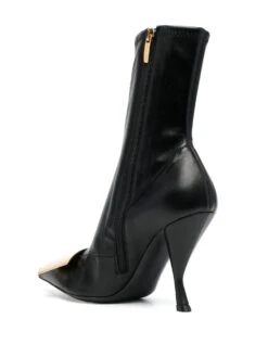 Femme Sergio Rossi Bottes En Cuir à Plaque Logo 7 Femme Sergio Rossi Bottes En Cuir à Plaque Logo -Salvatore Ferragauio Magasin 18958035 41225174 1000