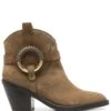 Femme See By Chloé Bottes D&apos;inspiration Western à Détail D&apos;anneau -Salvatore Ferragauio Magasin 18965288 41300031 1000