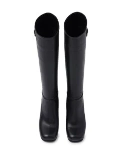 Femme Prada Bottes En Cuir à Plaque Logo 10 Femme Prada Bottes En Cuir à Plaque Logo -Salvatore Ferragauio Magasin 19006247 41372332 1000