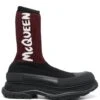 Homme Alexander McQueen Bottes Tread Slick En Maille