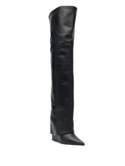 Femme Le Silla Bottes à Design Replié 125 Mm -Salvatore Ferragauio Magasin 19039691 41562893 1000