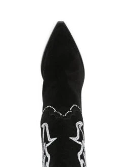 Femme Sonora Bottes D&apos;inspiration Western En Daim à Détails De Clous 104 Mm -Salvatore Ferragauio Magasin 19041344 41588561 1000