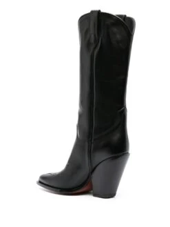 Femme Sonora Bottes D&apos;inspiration Western En Cuir 97 Mm -Salvatore Ferragauio Magasin 19041346 41588267 1000