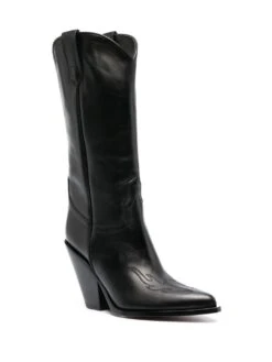 Femme Sonora Bottes D&apos;inspiration Western En Cuir 97 Mm -Salvatore Ferragauio Magasin 19041346 41588268 1000