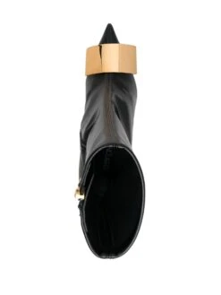 Femme Sergio Rossi Bottes En Cuir à Talon 90 Mm -Salvatore Ferragauio Magasin 19042989 41786779 1000