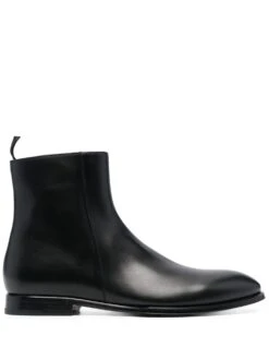 Homme Dolce & Gabbana Bottes En Cuir à Bout Carré