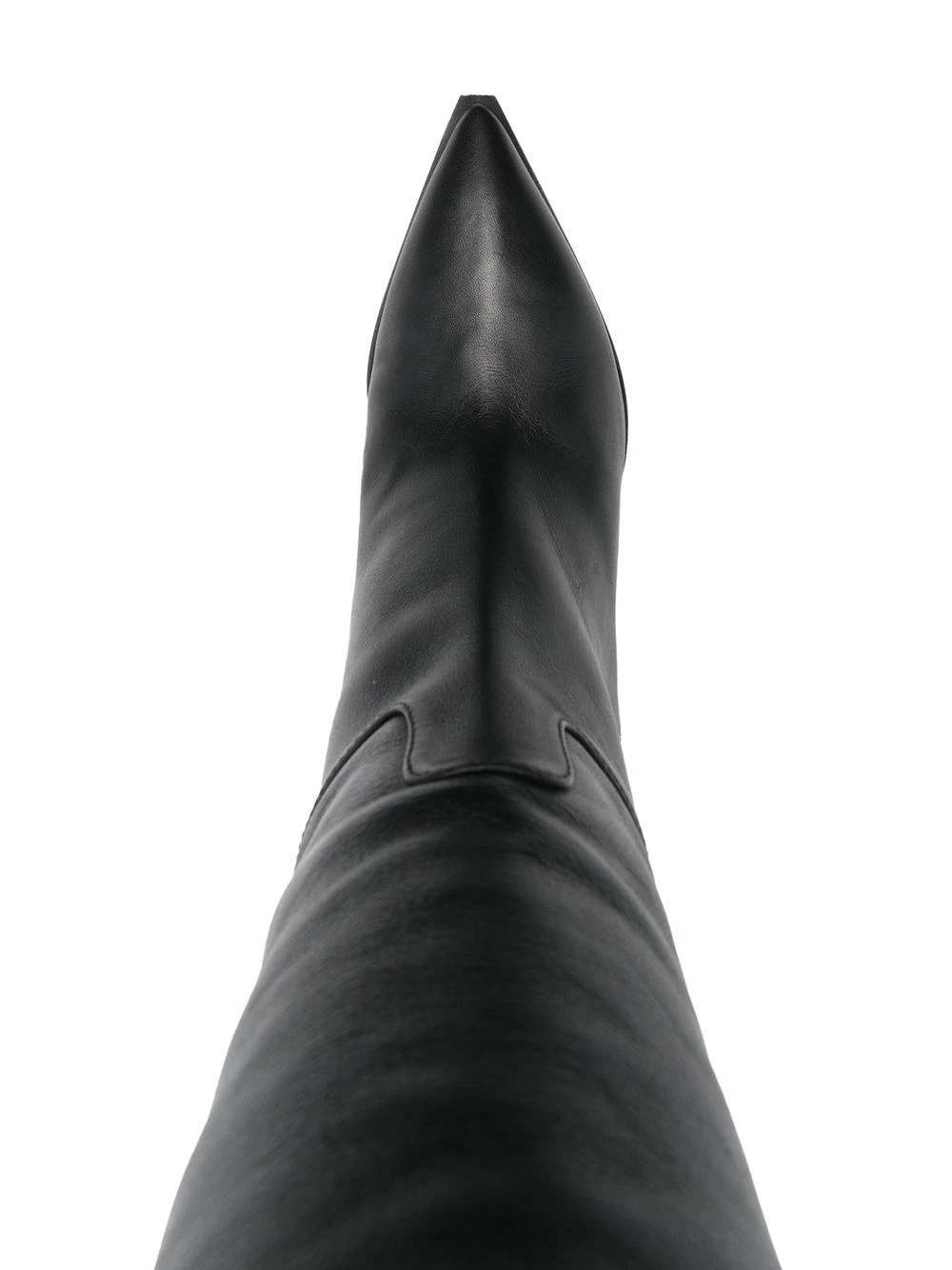 Femme 3juin Bottes En Cuir De Veau à Bout Pointu 6 Femme 3juin Bottes En Cuir De Veau à Bout Pointu – Image 4