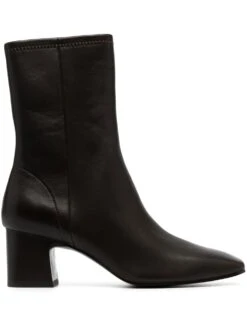 Femme Ash Bottes Zippées à Bout Carré