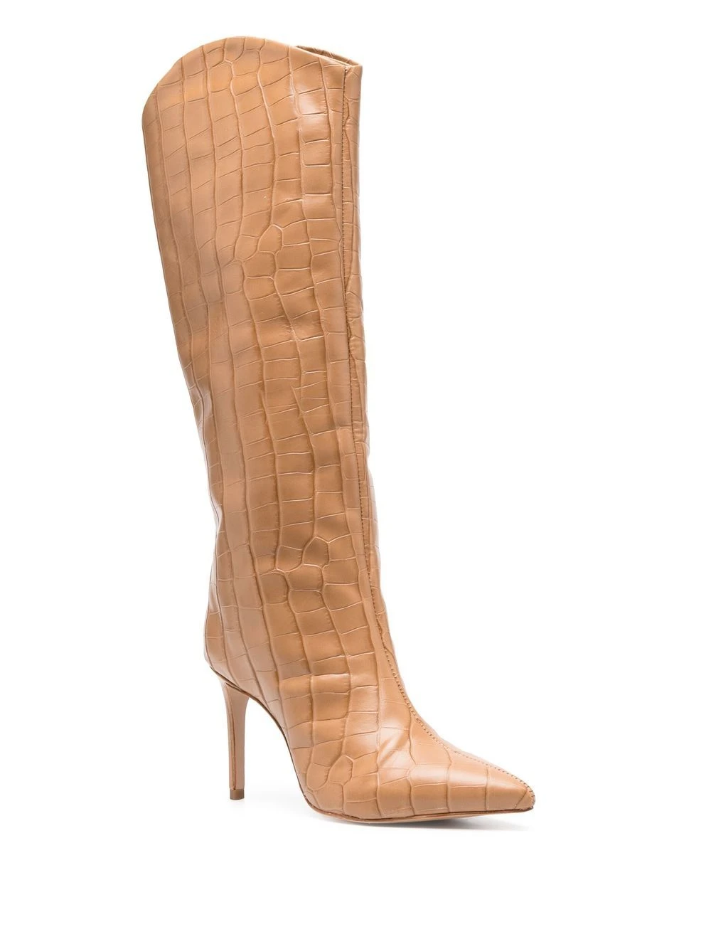 Femme Schutz Bottes En Cuir à Effet Peau De Crocodile 4 Femme Schutz Bottes En Cuir à Effet Peau De Crocodile – Image 2