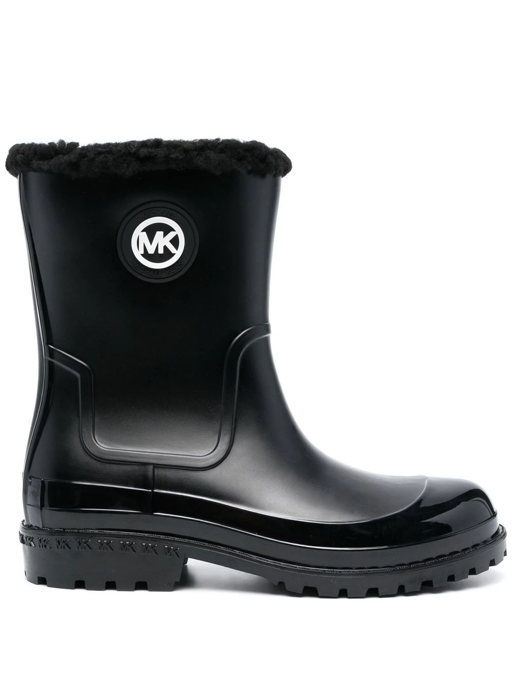 Femme Michael Kors Bottes De Pluie à Plaque Logo 3 Femme Michael Kors Bottes De Pluie à Plaque Logo