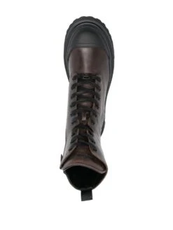 Femme Hogan Bottes Lacées En Cuir -Salvatore Ferragauio Magasin 19161904 42163224 1000