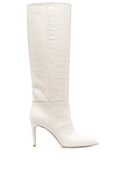 Femme Paris Texas Bottes Pointues à Effet Peau De Crocodile 95 Mm