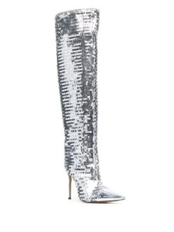 Femme Alexandre Vauthier Bottes Clem à Ornements En Sequins 7 Femme Alexandre Vauthier Bottes Clem à Ornements En Sequins -Salvatore Ferragauio Magasin 19184535 42110604 1000