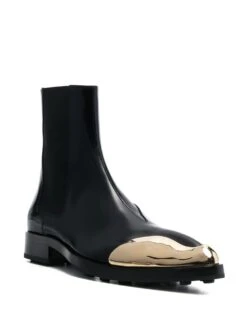 Femme Jil Sander Bottes En Cuir à Bout Métallique 35 Mm -Salvatore Ferragauio Magasin 19198478 42072547 1000
