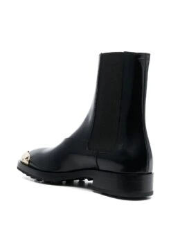 Femme Jil Sander Bottes En Cuir à Bout Métallique 35 Mm -Salvatore Ferragauio Magasin 19198478 42231308 1000