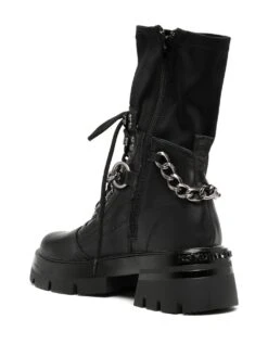 Femme KG Kurt Geiger Bottes Taryn En Cuir à Détail De Chaine -Salvatore Ferragauio Magasin 19199832 42195939 1000