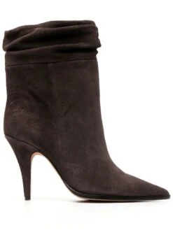 Femme Alexandre Birman Bottes En Daim à Bout Pointu