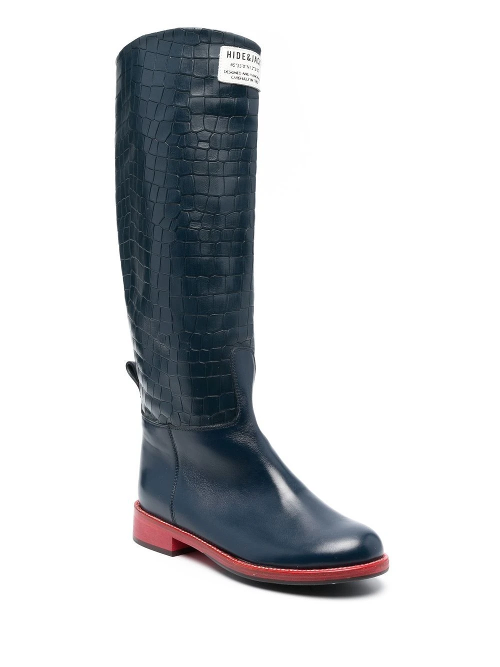 Homme Hide&Jack Bottes En Cuir à Effet Peau De Crocodile 4 Homme Hide&Jack Bottes En Cuir à Effet Peau De Crocodile – Image 2