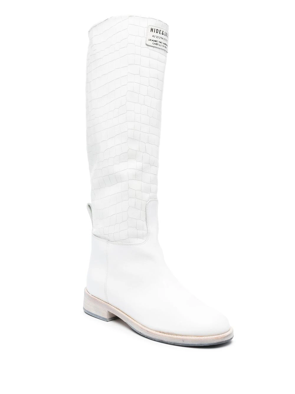 Homme Hide&Jack Bottes En Cuir à Effet Peau De Crocodile 4 Homme Hide&Jack Bottes En Cuir à Effet Peau De Crocodile – Image 2