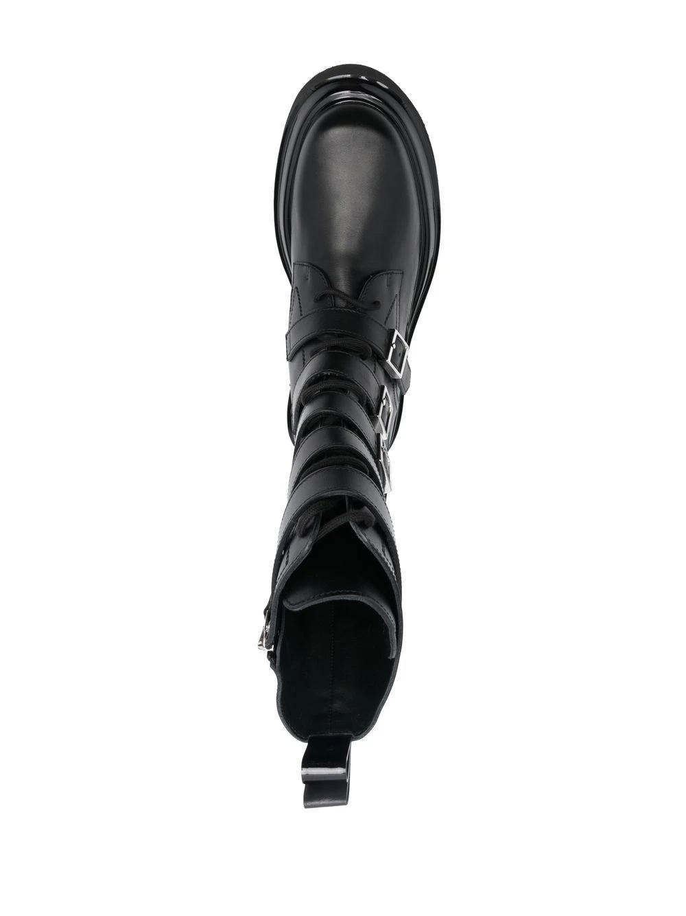 Femme 3juin Bottes En Cuir à Semelle Plateforme 6 Femme 3juin Bottes En Cuir à Semelle Plateforme – Image 4