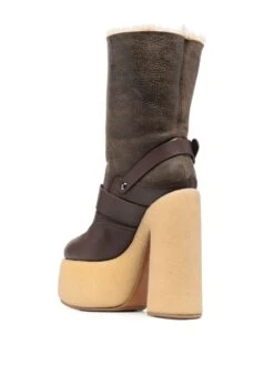 Femme Casadei Bottes Sella En Cuir à Plateforme 8 Femme Casadei Bottes Sella En Cuir à Plateforme -Salvatore Ferragauio Magasin 19263347 42259703 1000