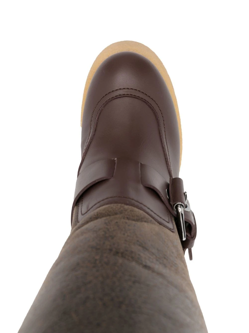 Femme Casadei Bottes Sella En Cuir à Plateforme 6 Femme Casadei Bottes Sella En Cuir à Plateforme – Image 4