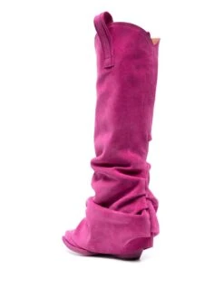 Femme R13 Bottes D&apos;inspiration Western à Fronces -Salvatore Ferragauio Magasin 19266205 44309706 1000