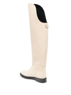 Femme Durazzi Milano Bottes Zippées à Bord Incurvé -Salvatore Ferragauio Magasin 19267332 42336941 1000