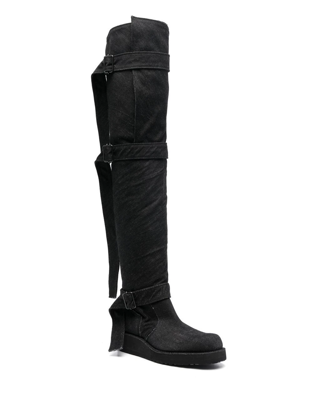 Femme Yohji Yamamoto Bottes à Détail De Boucle D-ring 4 Femme Yohji Yamamoto Bottes à Détail De Boucle D-ring – Image 2