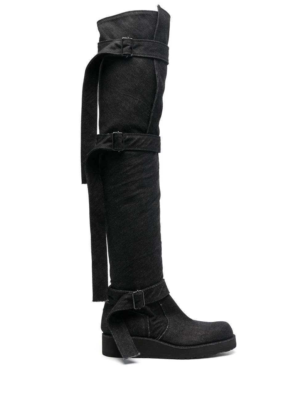 Femme Yohji Yamamoto Bottes à Détail De Boucle D-ring 3 Femme Yohji Yamamoto Bottes à Détail De Boucle D-ring