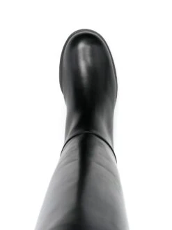 Femme Versace Bottes à Plaque Logo -Salvatore Ferragauio Magasin 19311563 42489500 1000