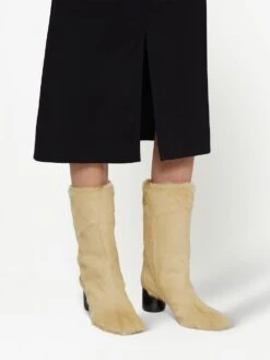 Femme Jil Sander Bottes En Fourrure 60 Mm -Salvatore Ferragauio Magasin 19355423 42647349 1000