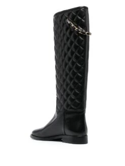 Femme Via Roma 15 Bottes à Design Matelassé -Salvatore Ferragauio Magasin 19381210 42587795 1000