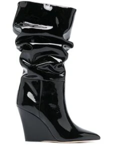 Femme Paris Texas Bottes Vernies à Fronces