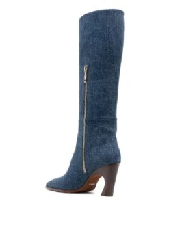 Femme Chloé Bottes En Jean 80 Mm 8 Femme Chloé Bottes En Jean 80 Mm -Salvatore Ferragauio Magasin 19578083 43659483 1000