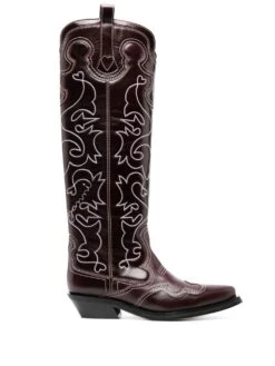 Femme GANNI Bottes D&apos;inspiration Western 40 Mm