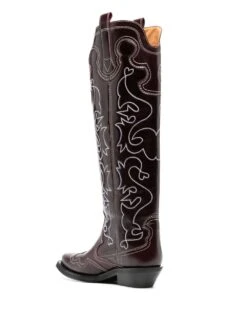 Femme GANNI Bottes D&apos;inspiration Western 40 Mm -Salvatore Ferragauio Magasin 19605521 50643692 1000