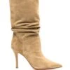 Femme Amina Muaddi Bottes Ida 95 Mm En Daim -Salvatore Ferragauio Magasin 19614249 43852851 1000