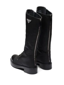 Femme Prada Bottes Brushed-Leather à Lacets 10 Femme Prada Bottes Brushed-Leather à Lacets -Salvatore Ferragauio Magasin 19633393 43815131 1000