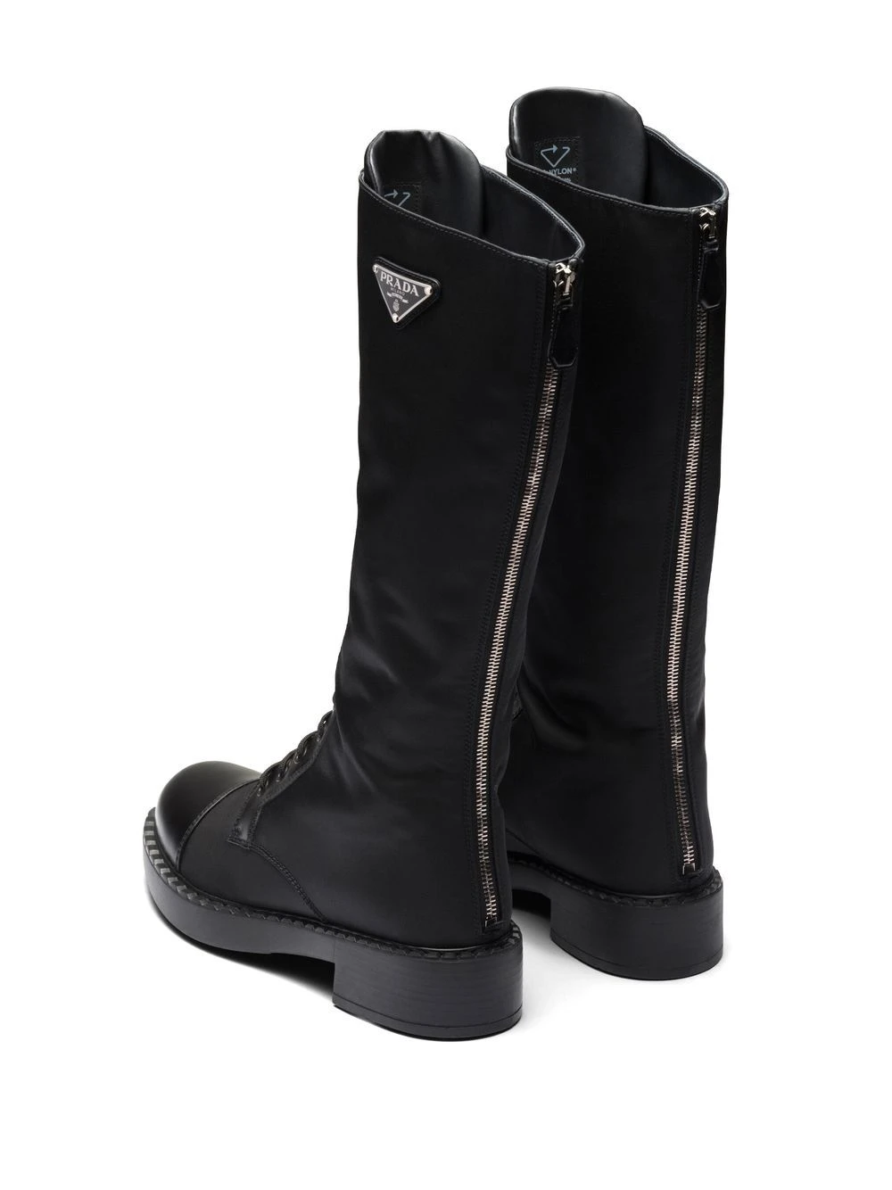 Femme Prada Bottes Brushed-Leather à Lacets 5 Femme Prada Bottes Brushed-Leather à Lacets – Image 3