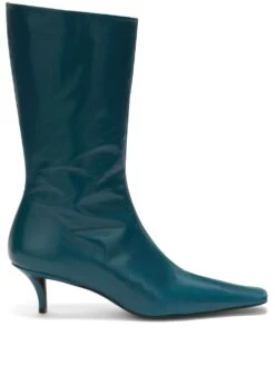 Femme Jil Sander Bottes En Cuir Ă Bout Pointu