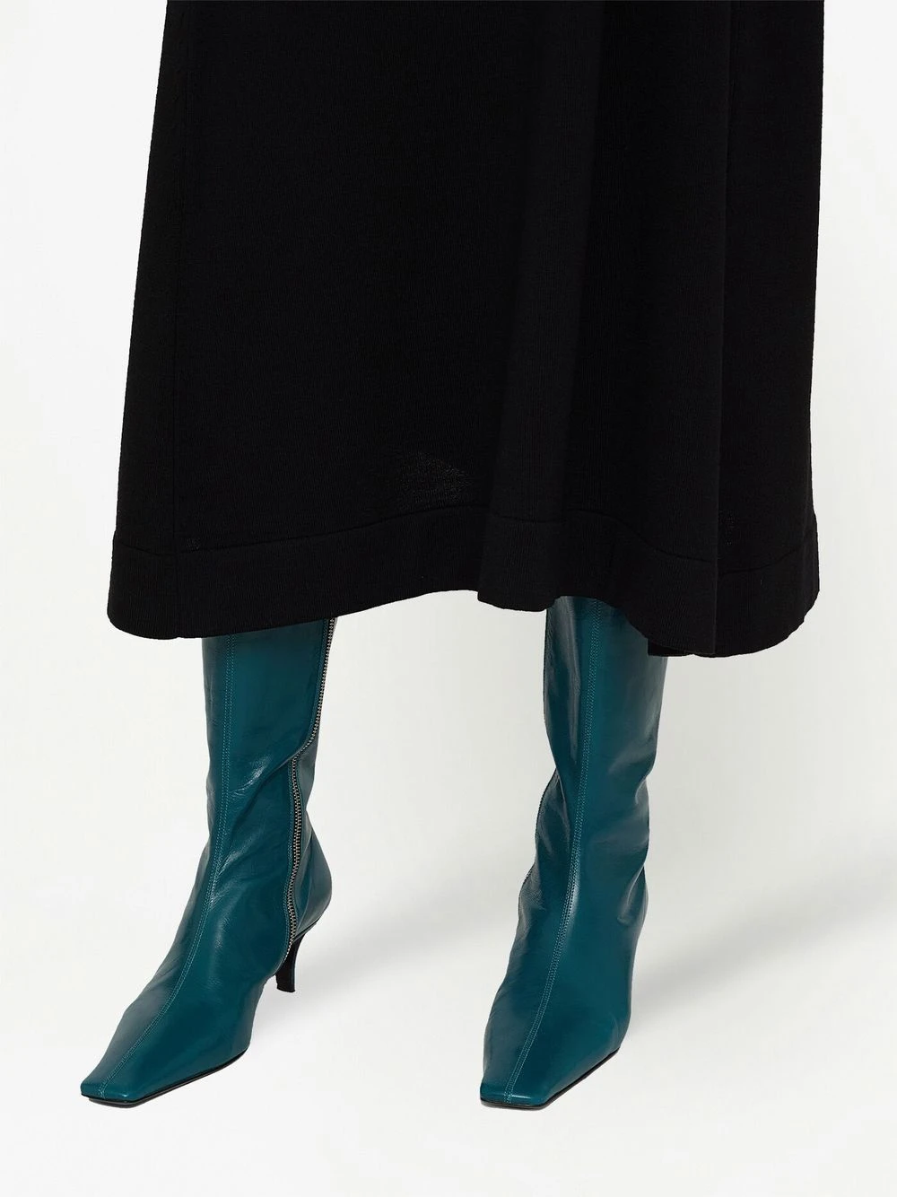 Femme Jil Sander Bottes En Cuir à Bout Pointu 7 Femme Jil Sander Bottes En Cuir à Bout Pointu – Image 5