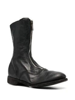 Femme Guidi Bottes En Cuir à Bout Rond -Salvatore Ferragauio Magasin 19764444 44447258 1000