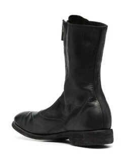 Femme Guidi Bottes En Cuir à Bout Rond -Salvatore Ferragauio Magasin 19764444 44447259 1000