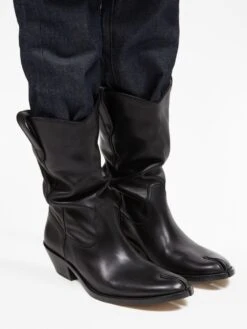 Homme Maison Margiela Bottes En Cuir à Bout Tabi -Salvatore Ferragauio Magasin 19784516 50497914 1000