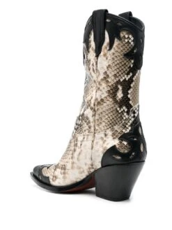 Femme Sonora Bottes D&apos;inspiration Western à Imprimé Léopard -Salvatore Ferragauio Magasin 19790279 44410423 1000