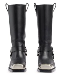 Homme Gucci Bottes En Cuir à Détails De Sangles -Salvatore Ferragauio Magasin 19817691 44384193 1000